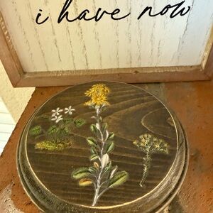 Floral Wooden Coaster